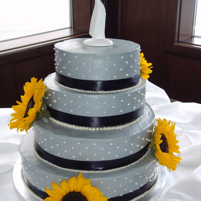 Grey Wedding Cake