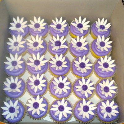 Purple Cupcakes For A Baby Shower