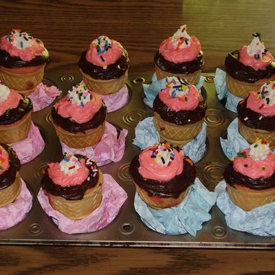 Ice Cream Cone Cupcakes