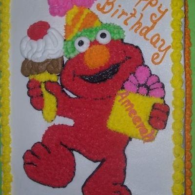 Elmo Birthday Cake