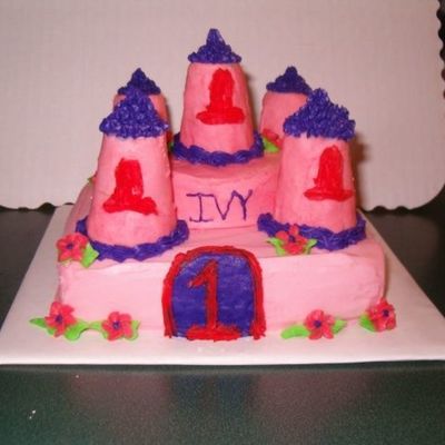 Castle Smash Cake