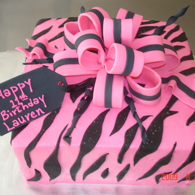 Pink And Black Zebra