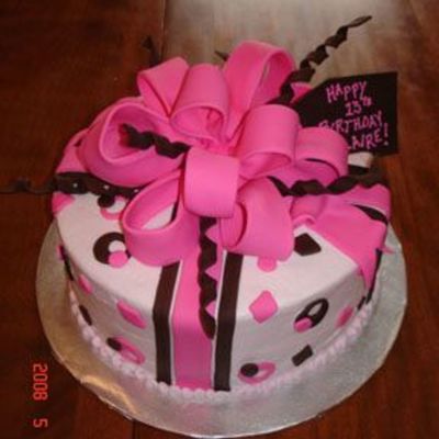 Chocolate & Pink Party Cake
