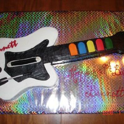 Guitar Hero Cake