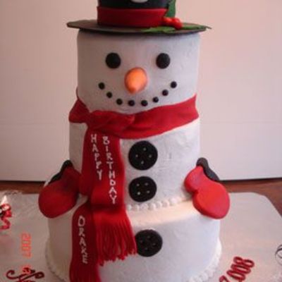 Snowman Cake