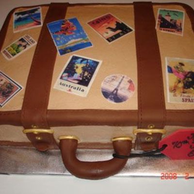 Suitcase Cake