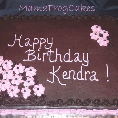 Pink Flower Birthday Cake