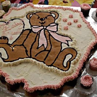 Teddy Bear Bct On Cup Cakes