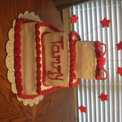 Stacked Square Birthday Cake