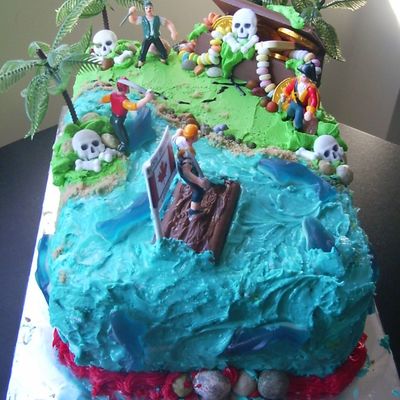 1St Pirate Island Cake