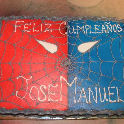 Spiderman Birthday Cake