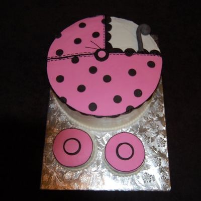 Pink And Black Baby Carriage