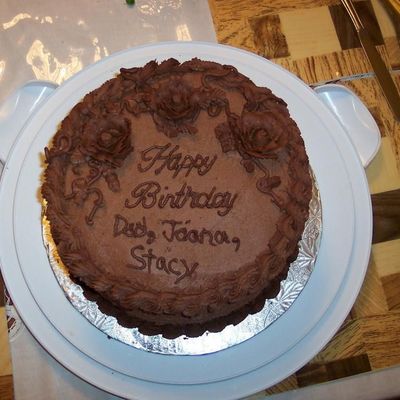 Checkerboard Cake Covered In Chocolate Bc