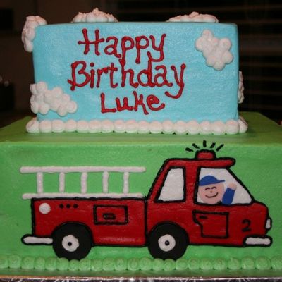 Fire Truck Cake