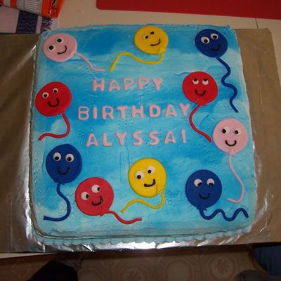 Balloon Birthday Cake