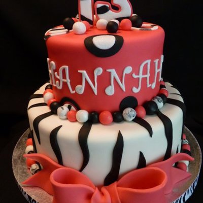 Hot Pink Zebra 13Th Birthday