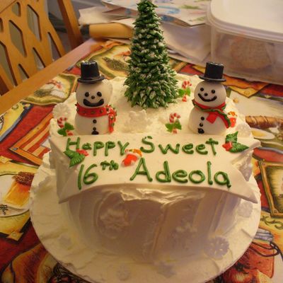 Snowman Cake