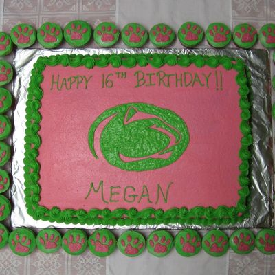 Girl's 16Th Birthday Cake - Penn State Univ.