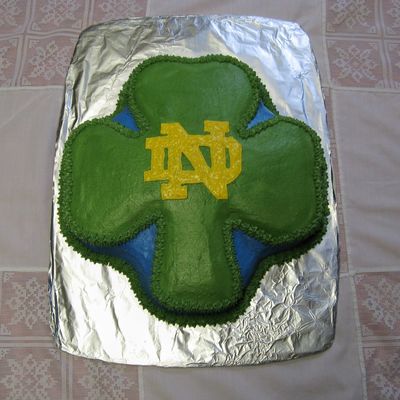 Notre Dame Fighting Irish Cake