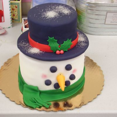 Snowman Cake