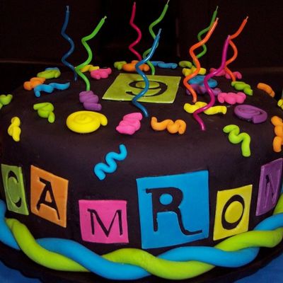 Laser Tag Birthday Cake