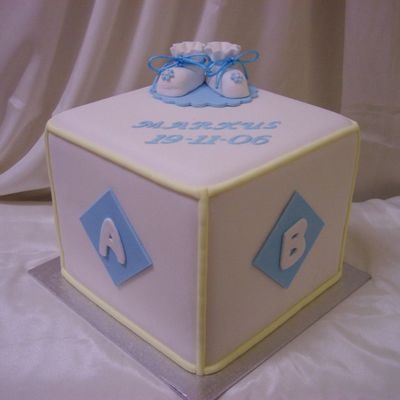 Christening Boy Block