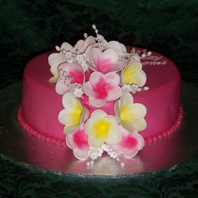 Frangipani Birthday Cake