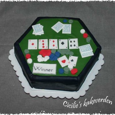 Poker Cake