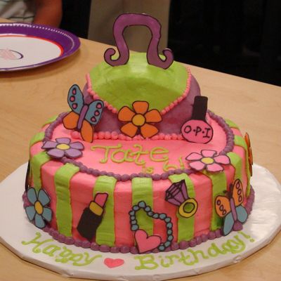 Purse Cake With Almond Bark Transfers