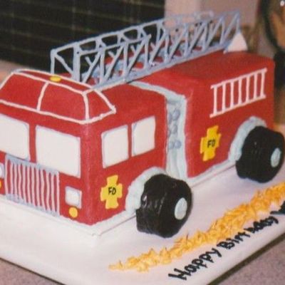 Fire Truck Cake