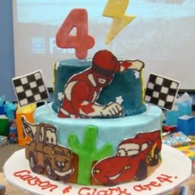Lightning Mcqueen, Power Rangers Cake