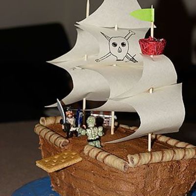 Pirate Ship Cake