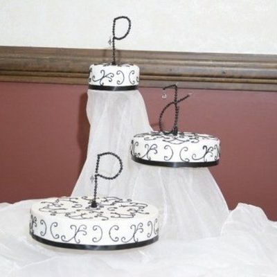 Black And White Wedding Cake