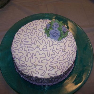 Birthday Cake With Cornelli Lace