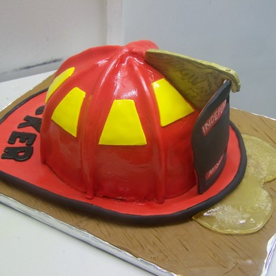 Fire Fighter Hacker Grooms Cake