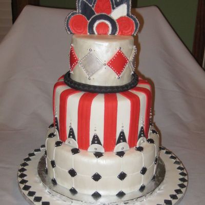 Black, White, Red And Silver