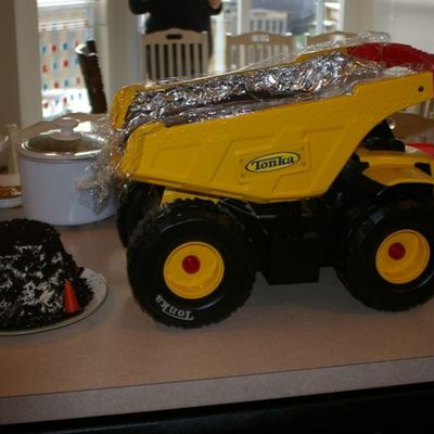 Tonka Truck Dirt Pile