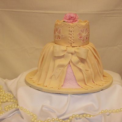 My First Wedding Dress Cake