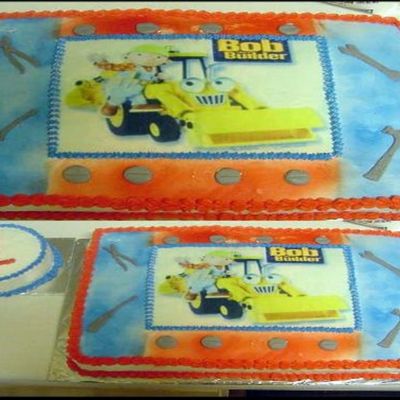 Bob The Builder W/ Smash Cake
