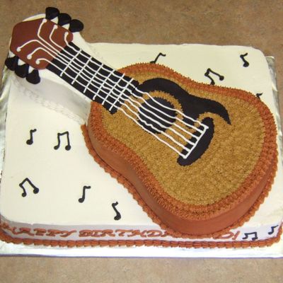 This Was For A Man's Birthday-He Plays The Acoustic Guitar