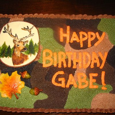 Hunting Theme B'day Cake