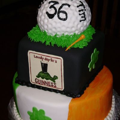 Golf Retirement Cake
