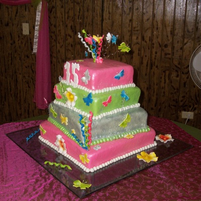 Cake De Mariposas