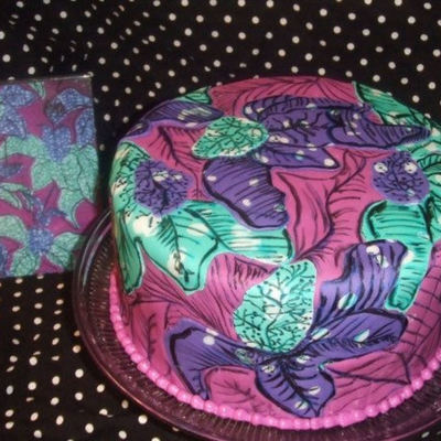 Fabric Bridal Shower Cake