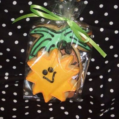 Palm Tree And Sun Cookies