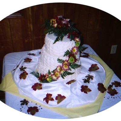 Fall Anniversary Cake