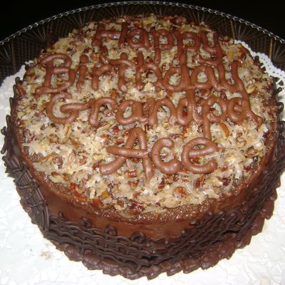 German Chocolate Birthday Cake