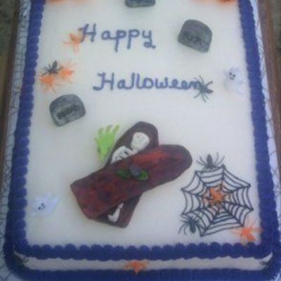 Not So Scary Halloween Cake
