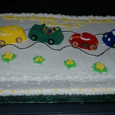 Candy Buttercream Cars