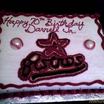 Astros Birthday Cake